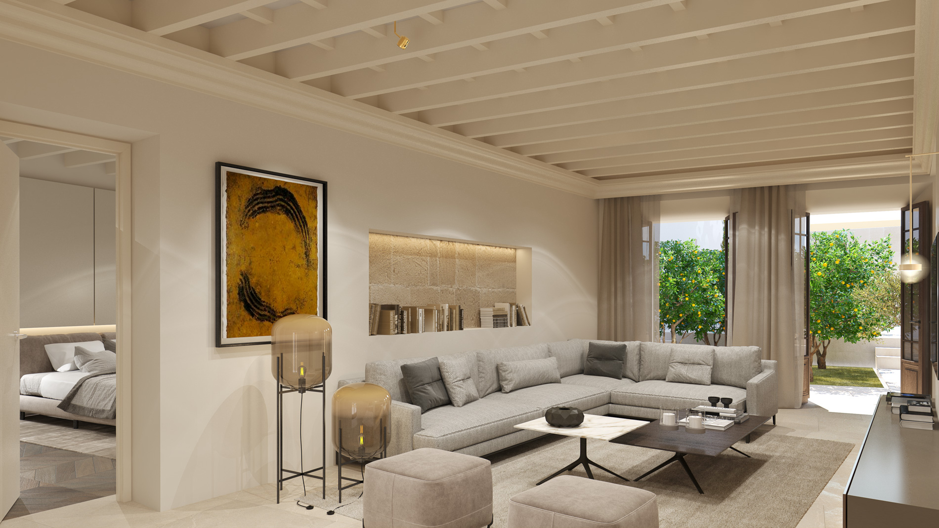 La elegancia de la sencillez, triplex en un fantástico palacio emblemático en el casco antiguo