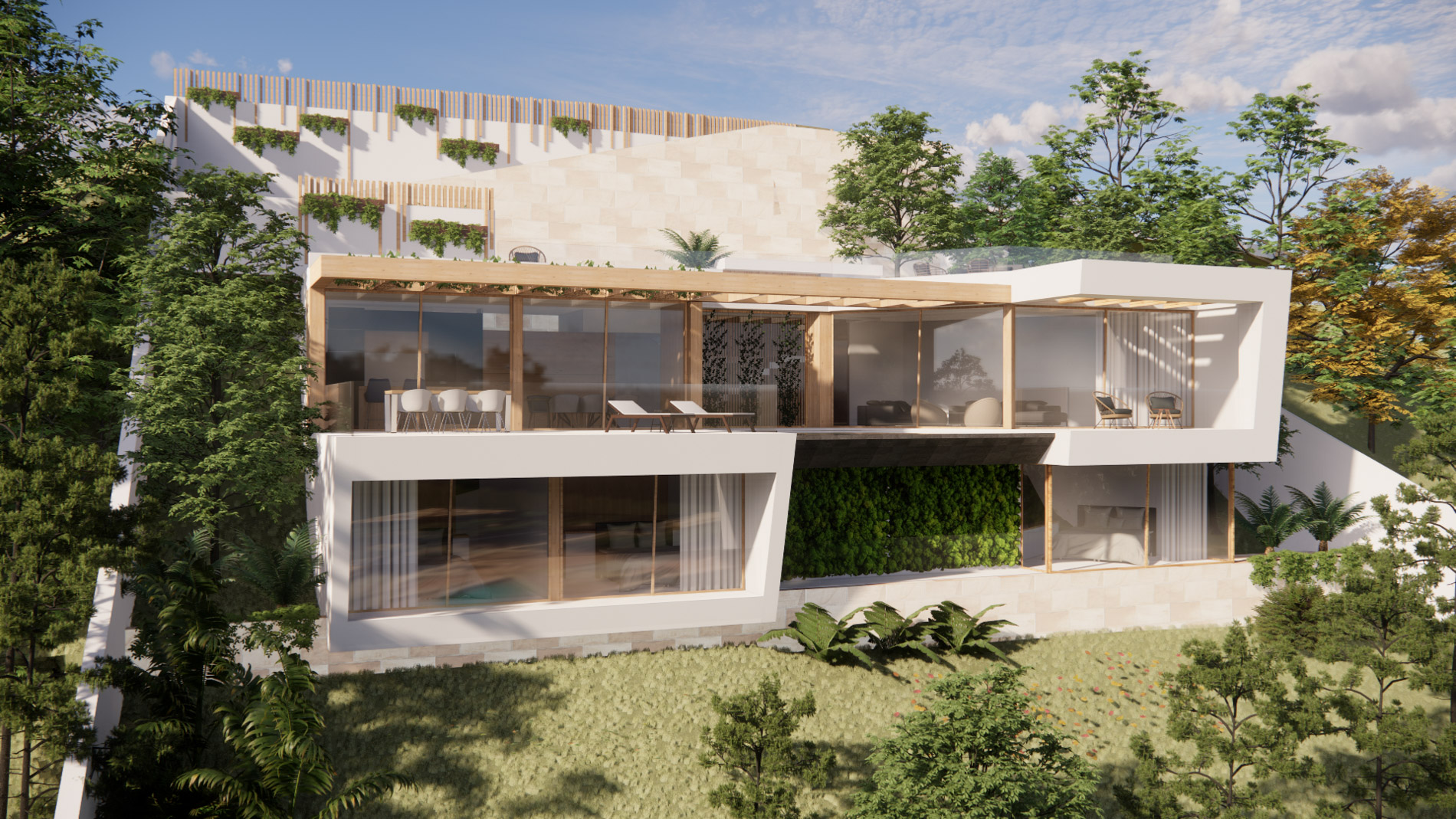Villa de nueva construcción con vistas al mar en Costa de la Calma
