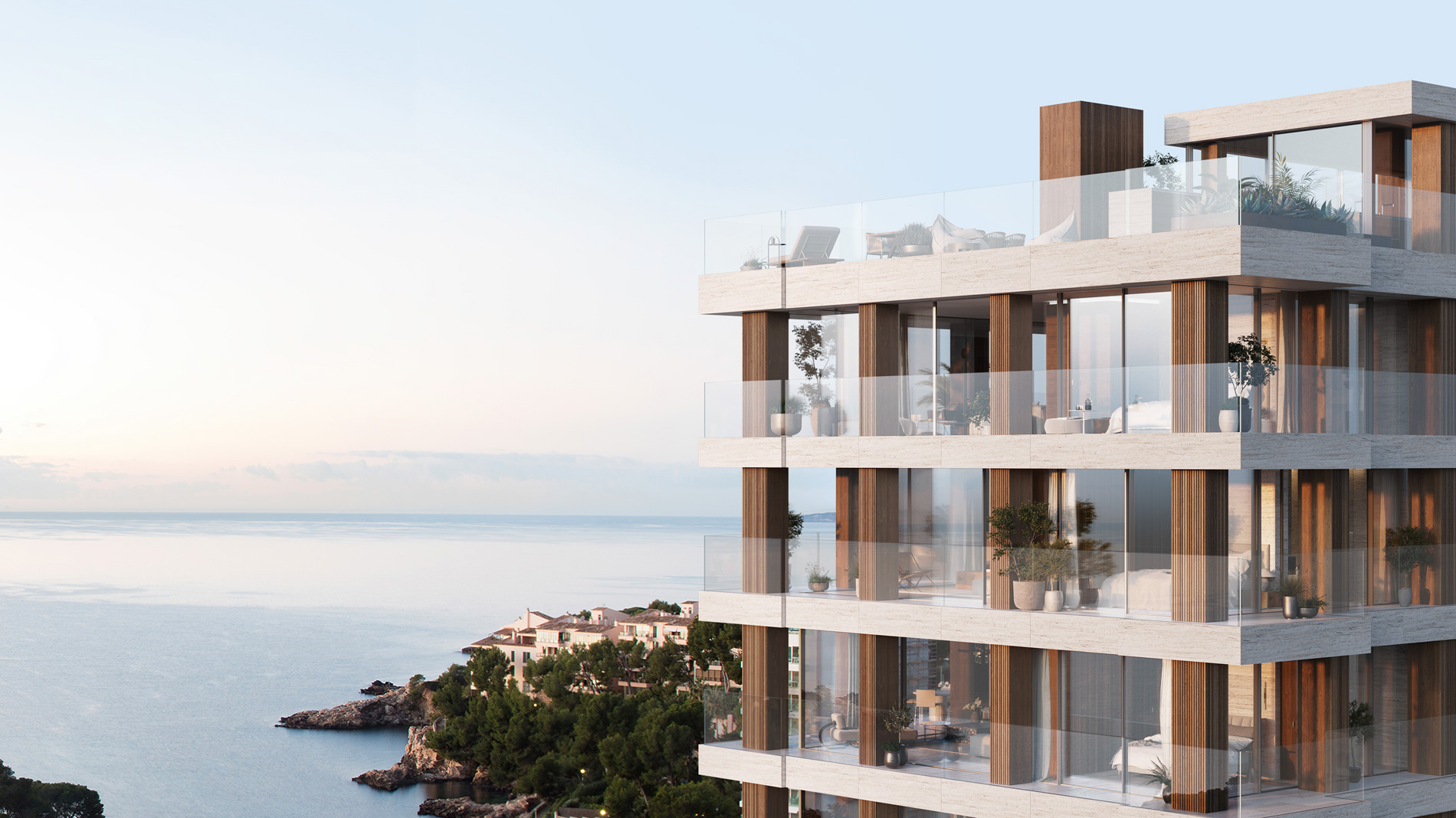 Apartamento exclusivo con vistas al mar y piscina privada en Bendinat