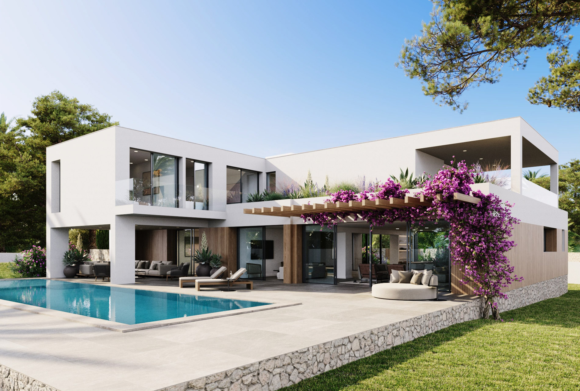 Atemberaubende moderne Neubauimmobilie in Sol de Mallorca