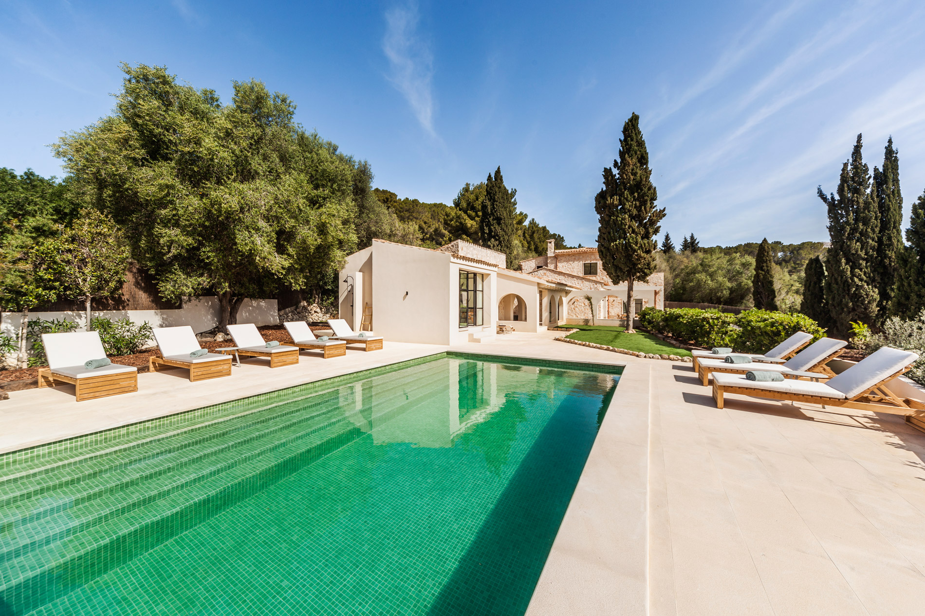 Moderna finca con casa de invitados en S'Arracó, Andratx