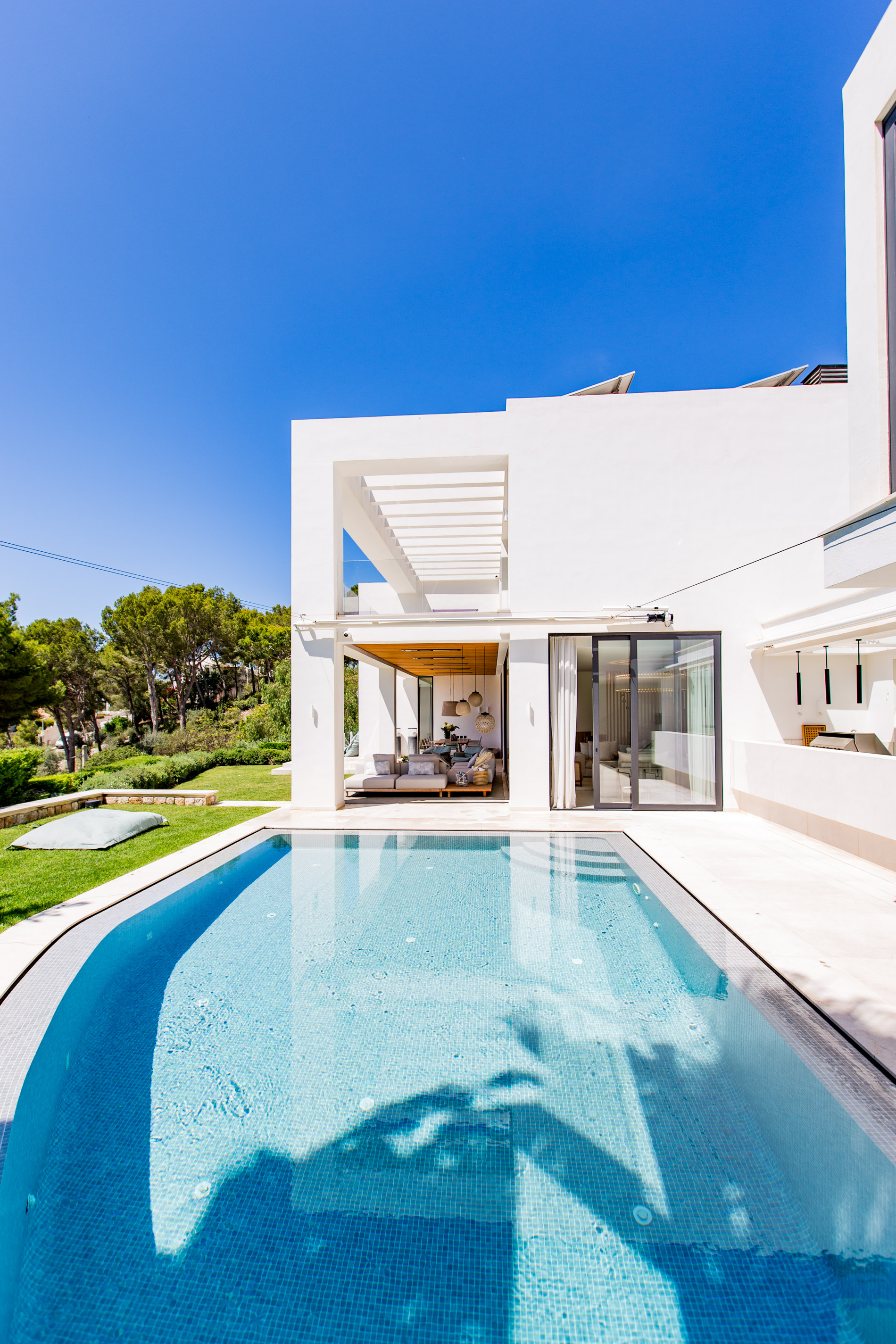Modern villa in the hills of Monport with stunning sea and Port d'andratx views