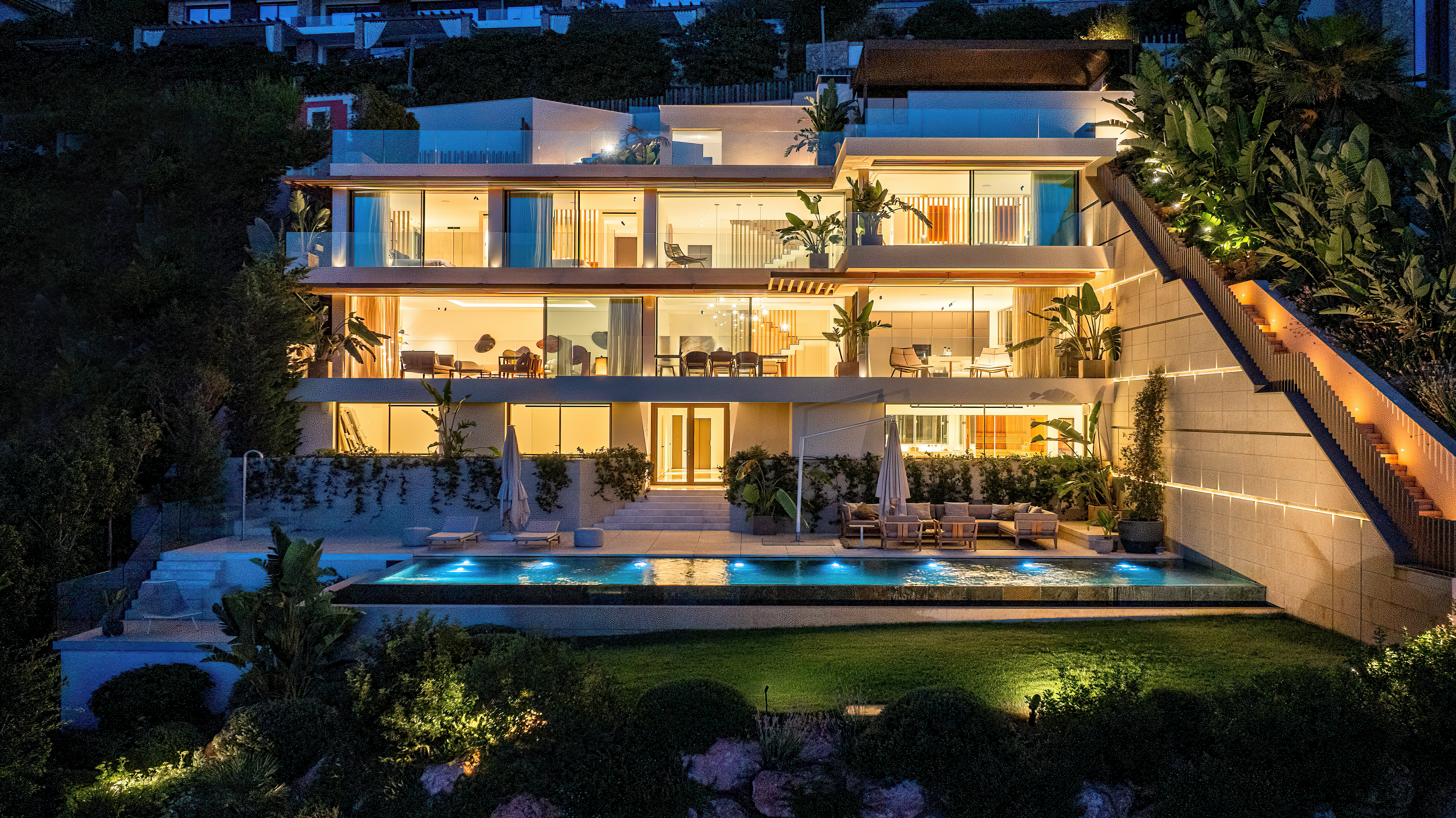 Casa La Solana. Casa Solana. Villa de lujo con Vistas panoramicas en Cala Llamp, Port Andratx