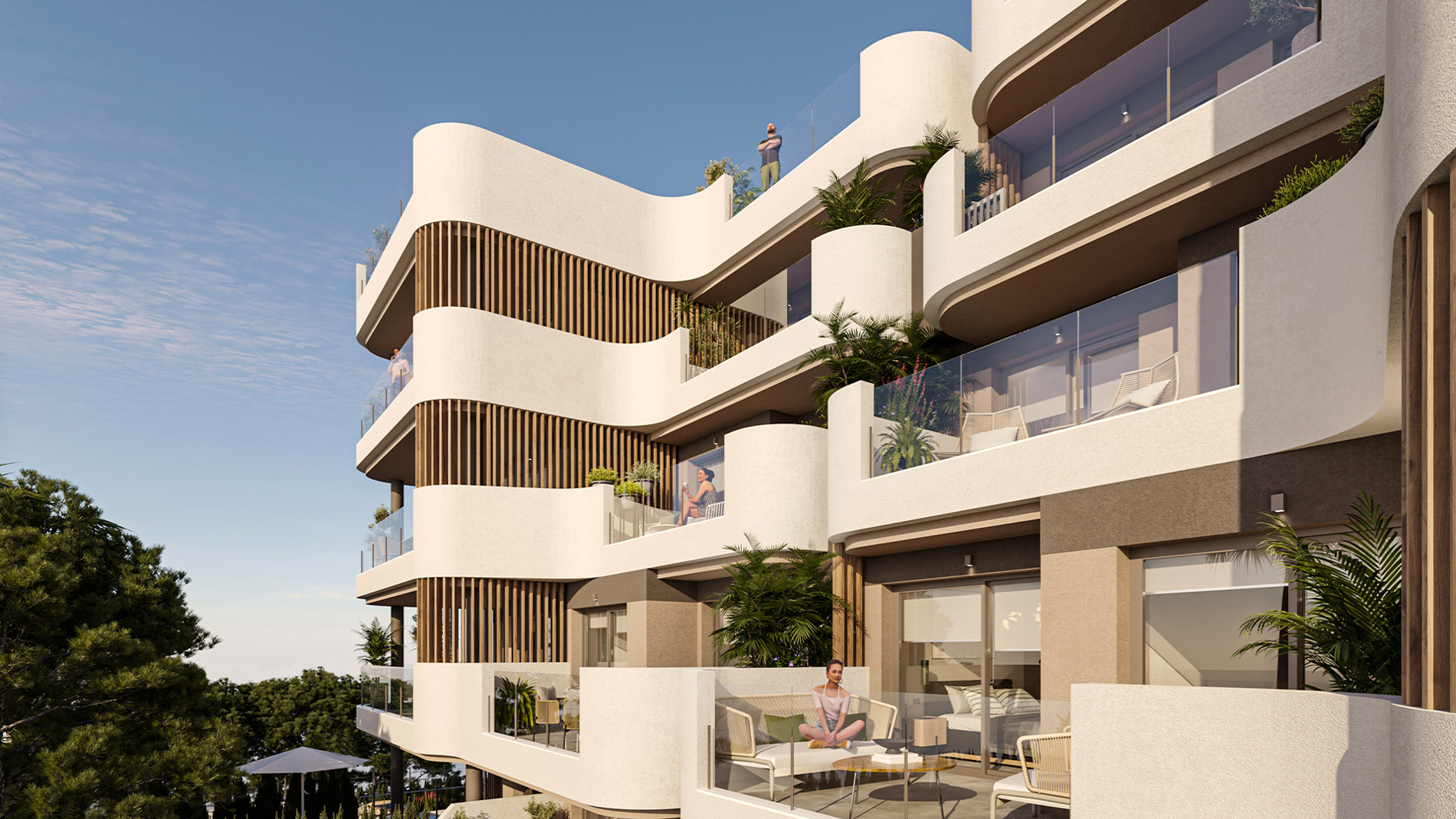 Moderne Apartments in Cala Lliteres, nur 250 Meter vom Meer entfernt