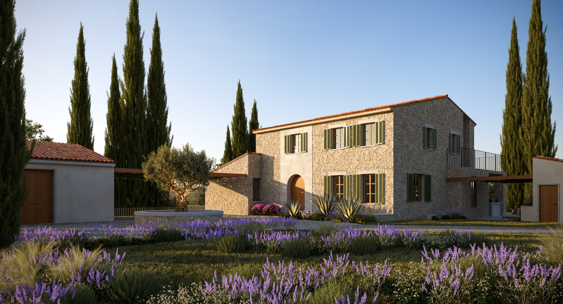 Refugio de piedra con alma contemporánea en el corazón de Mallorca