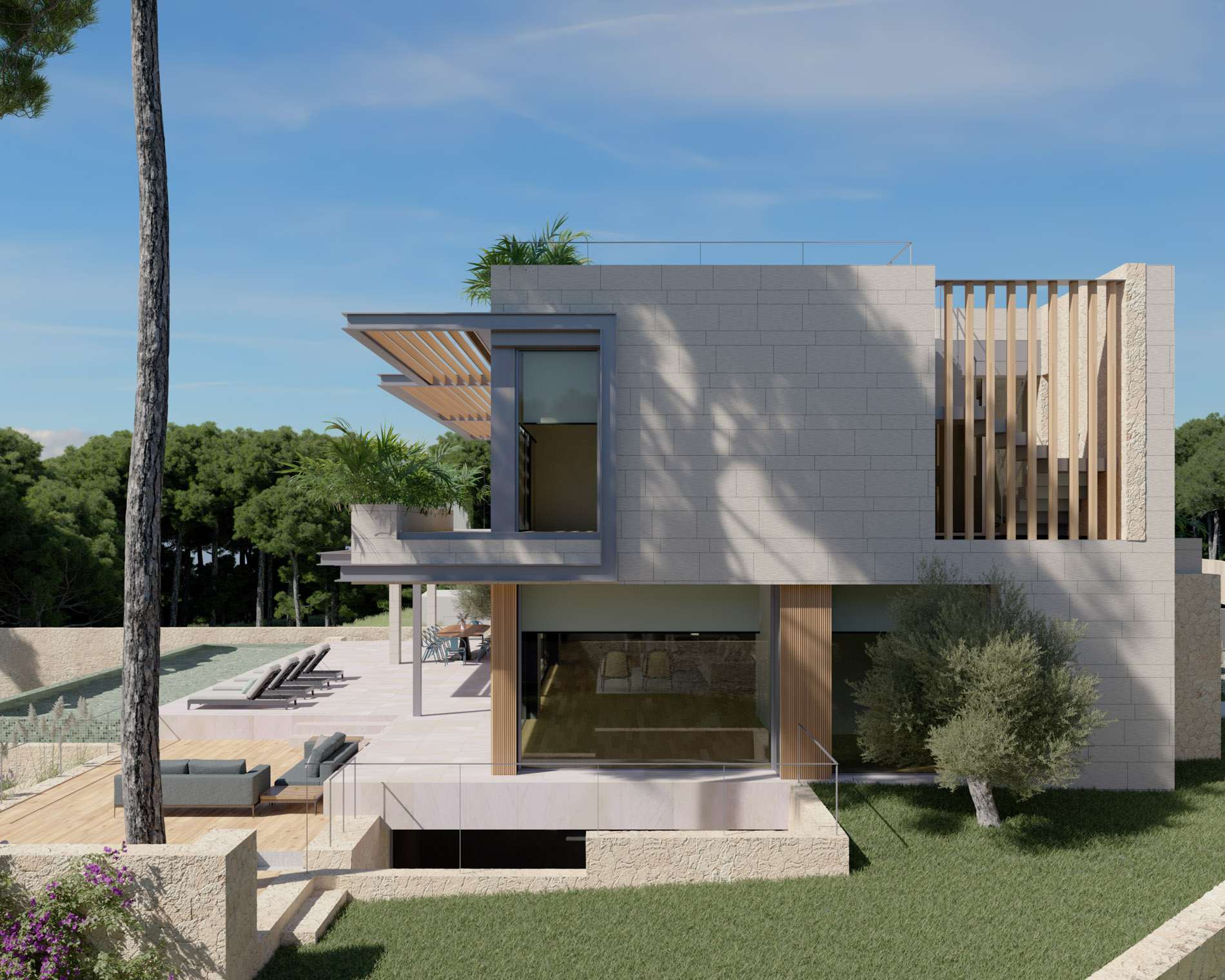 Un refugio de lujo contemporáneo con alma mediterránea en Cas Catala